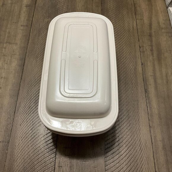 Vintage Tupperware Ultra 21 Ovenware Set Of 2 2 Qt Loaf Pan Casserole - Picture 1 of 3